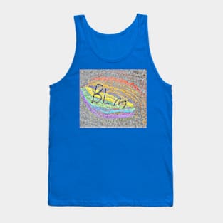 BLM Equality Chalk Street Art - Back Tank Top